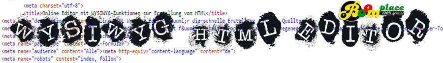 Editor zum editieren von HTML